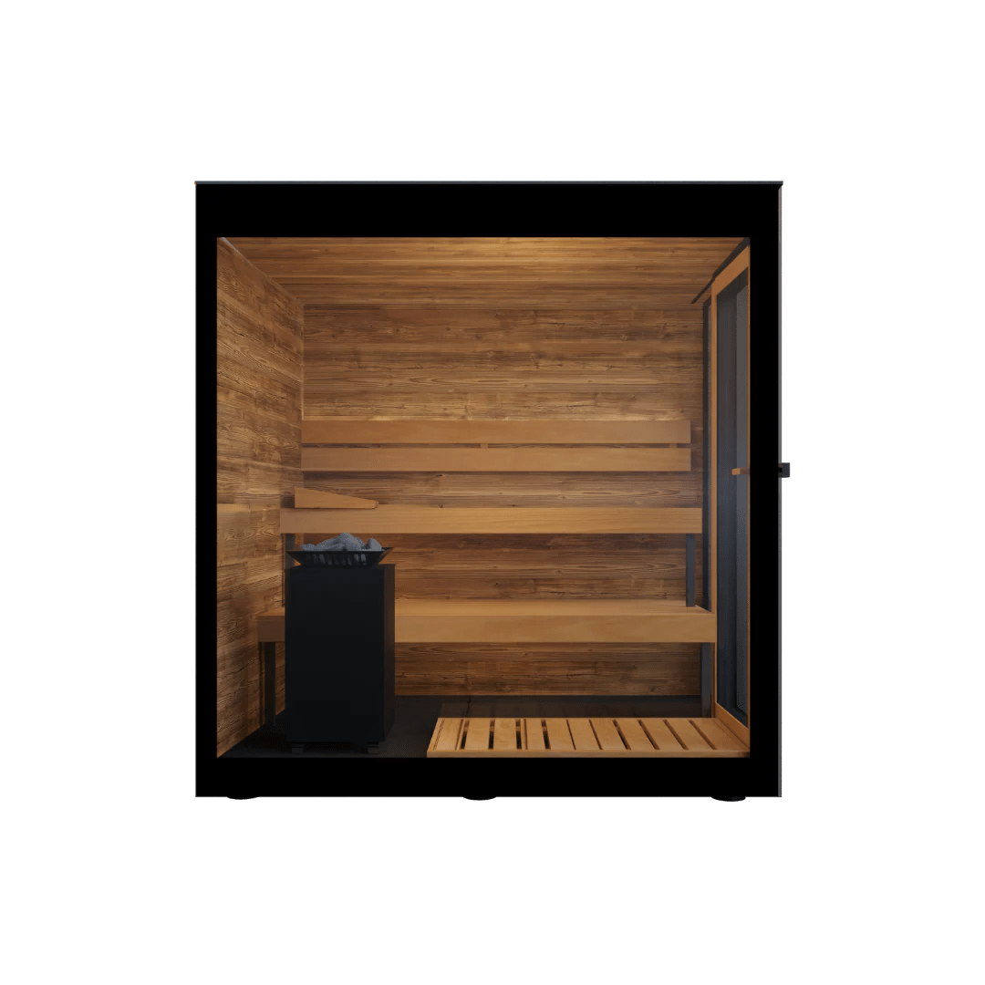 ThermaSol Vera - Glass, 2 - 3 Person, Outdoor Sauna - Saunas - ThermaSol