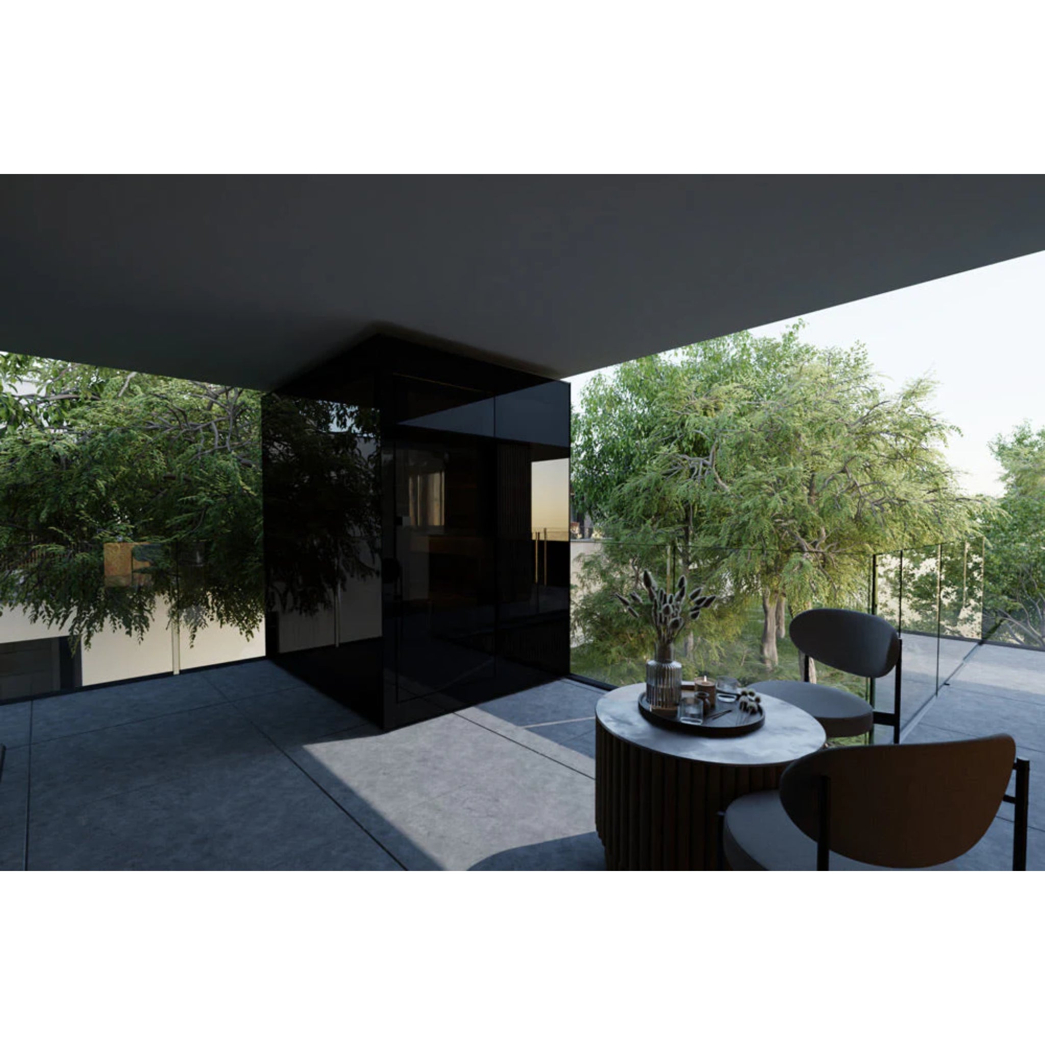 ThermaSol Vera - Glass, 2 - 3 Person, Outdoor Sauna - Saunas - ThermaSol