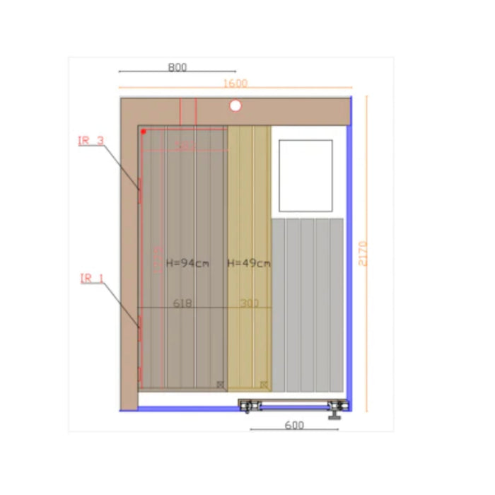 ThermaSol Vera - Glass, 2 - 3 Person, Outdoor Sauna - Saunas - ThermaSol