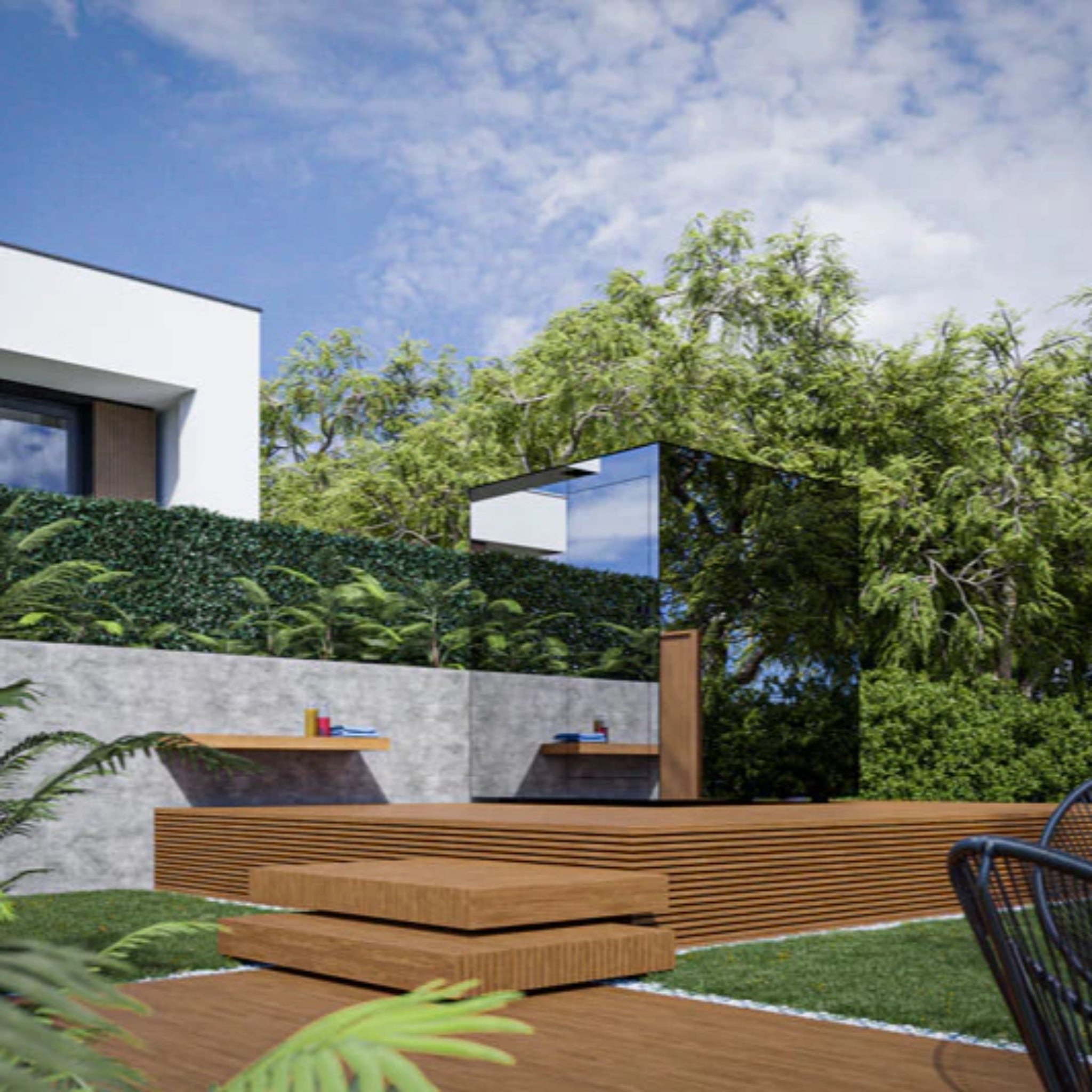 ThermaSol Vue - Front Panoramic Glass, 3 - 4 Person, Outdoor Sauna - Saunas - ThermaSol