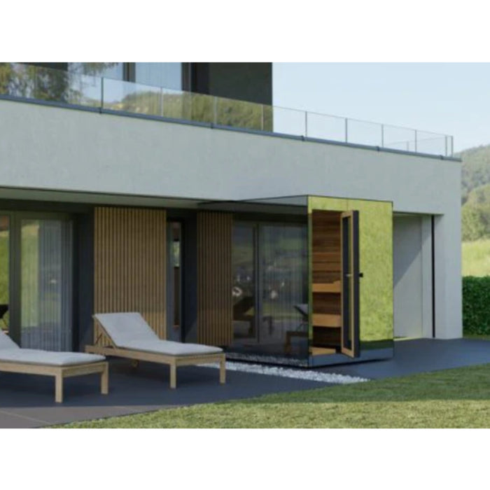 ThermaSol Vue - Front Panoramic Glass, 3 - 4 Person, Outdoor Sauna - Saunas - ThermaSol