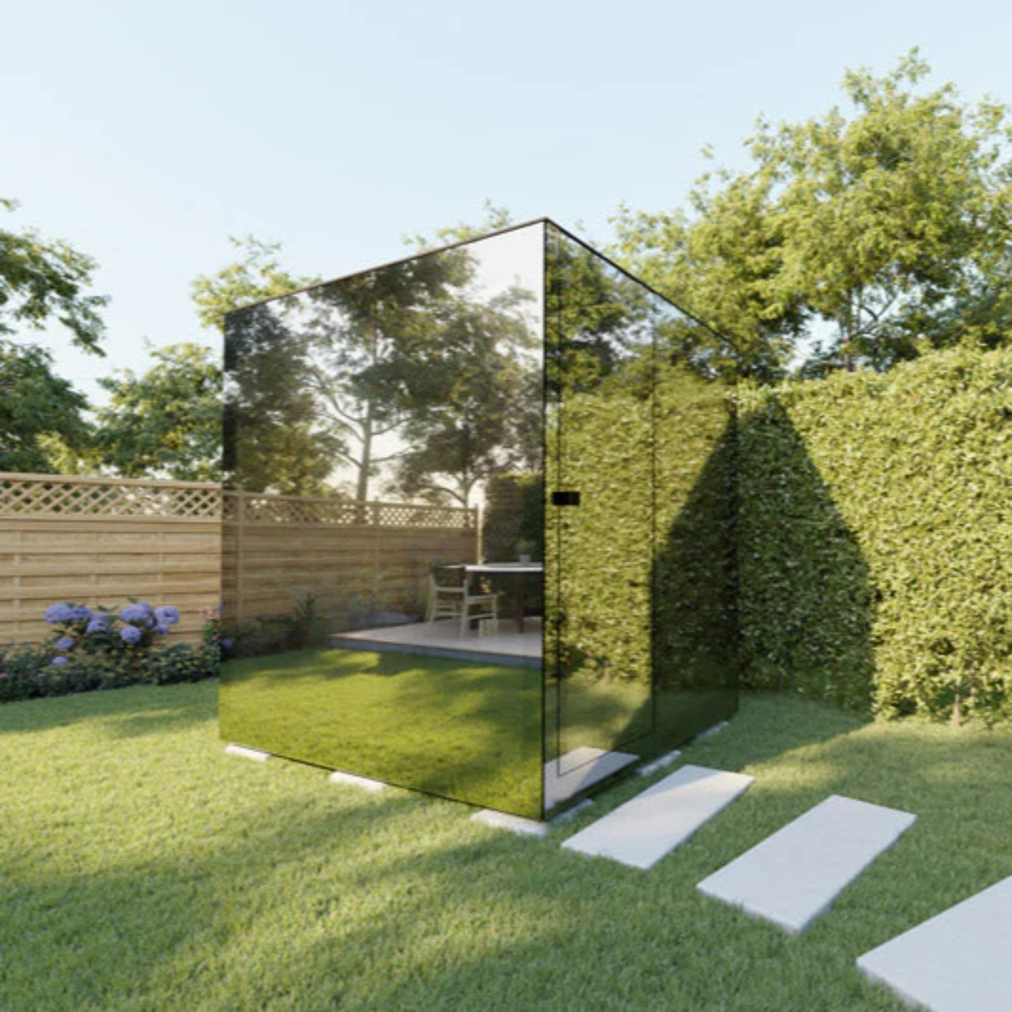 ThermaSol Vue - Front Panoramic Glass, 3 - 4 Person, Outdoor Sauna - Saunas - ThermaSol