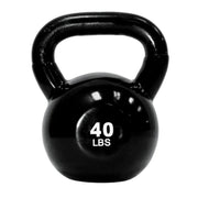 TKO - Vinyl Kettlebell set w/ 2 - Tier Rack (5 - 50 lbs) - Free Weights