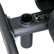 TKO 255lb Rubber Olympic plate set w/ Plate Tree (6210) - Free Weights - TKO