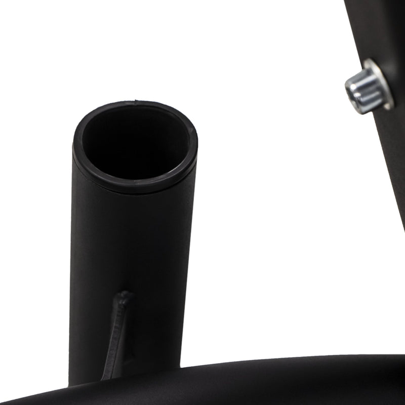 TKO 255lb Rubber Olympic plate set w/ Plate Tree (843OPT - BK) - Free Weights - TKO