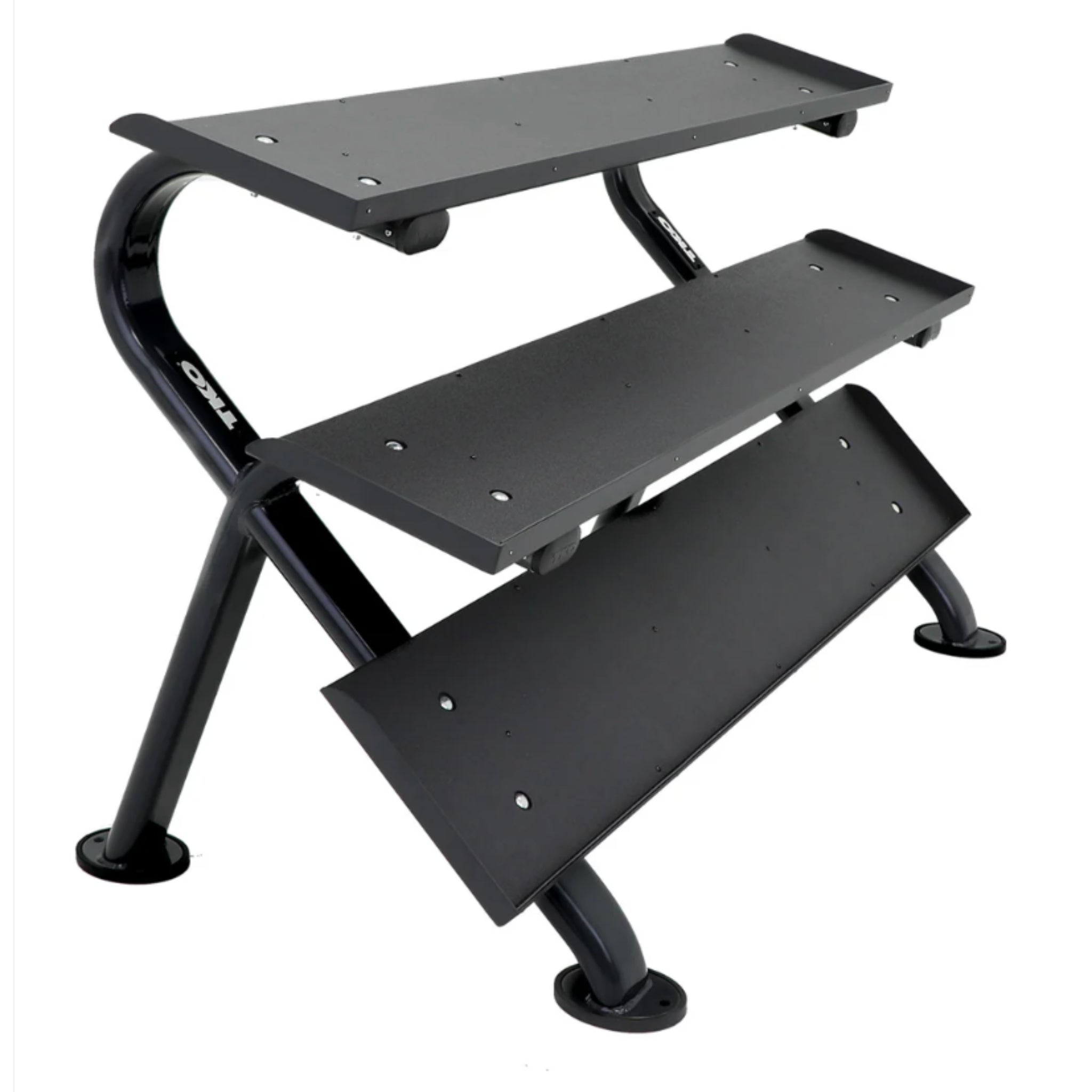 TKO 3 - Tier Horizontal Dumbbell Rack (890HDR - BK) - Accessories - TKO