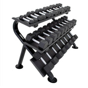 TKO 3 - Tier Horizontal Dumbbell Rack (890HDR - BK) - Accessories - TKO