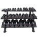 TKO 3 - Tier Horizontal Dumbbell Rack (890HDR - BK) - Accessories - TKO
