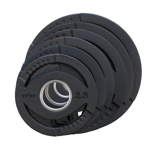 TKO Olympic Rubber Grip Plate Sets - Free Weights - TKO