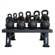 TKO Pro Cast Kettlebell set w/ 2 - Tier Rack (4kg - 36kg) - Free Weights - TKO