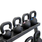 TKO Pro Cast Kettlebell set w/ 3 - Tier Rack (4kg - 36kg) - Free Weights - TKO