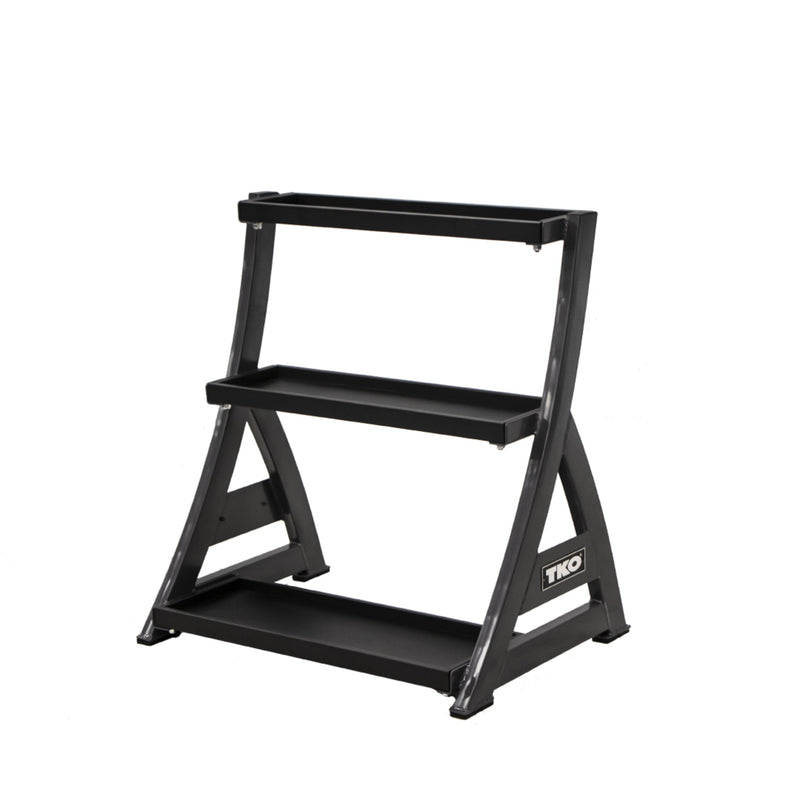 TKO Pro Cast Kettlebell set w/ 3 - Tier Rack (4kg - 36kg) - Free Weights - TKO