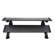 TKO Rubber Hex Dumbbells w/Horizontal DB Rack (5 - 50 lbs) - Free Weights - TKO