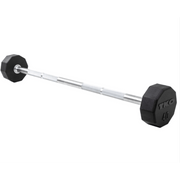 TKO Rubber Straight Barbells w/ 10 Set BB Rack (20 - 110 lbs) - Free Weights - TKO