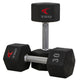 TKO Urethane Hex Dumbbell Sets - Tri - Grip Handle (816TXU) - Free Weights - TKO