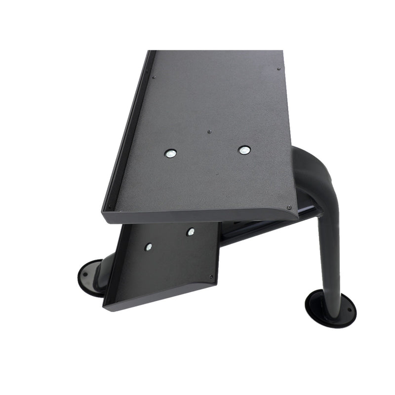 TKO Urethane Hex Tri - grip Handle Dumbbells w/ Horizontal DB Rack (5 - 50 lbs) - Free Weights - TKO