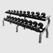 Troy 10 Pair Dumbbell Saddle Rack - Accessories - Troy VTX