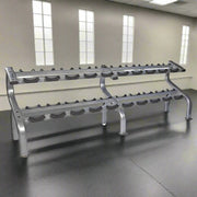 Troy 10 Pair Dumbbell Saddle Rack - Accessories - Troy VTX