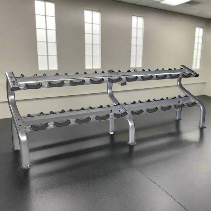 Troy 10 Pair Dumbbell Saddle Rack - Accessories - Troy VTX