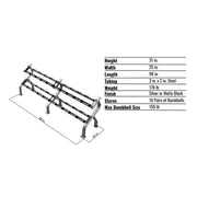 Troy 10 Pair Dumbbell Saddle Rack - Accessories - Troy VTX