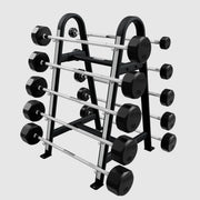 TROY 12 - Sided Rubber Barbell Set with Rack (20 - 110 lbs.) - Free Weights - Troy VTX