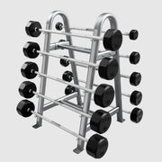 TROY 12 - Sided Rubber Barbell Set with Rack (20 - 110 lbs.) - Free Weights - Troy VTX