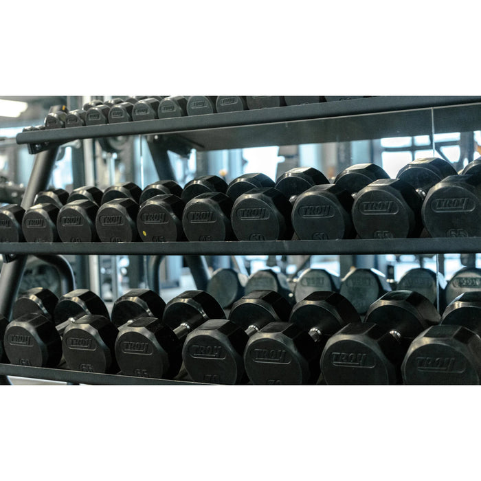 Troy 12 - Sided Rubber Dumbbells (Sets) - Troy VTX
