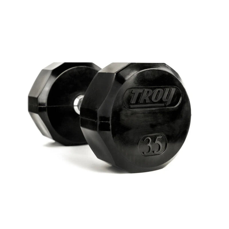 Troy 12 - Sided Rubber Dumbbells (Sets) - Troy VTX