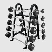 TROY 12 - Sided Urethane Barbell Set with Rack (20 - 110 lbs.) - Free Weights - Troy VTX