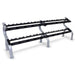 Troy 12 - Sided Urethane Encased Dumbbell Set with storage rack (55 - 100lbs.) - Free Weights - Troy VTX