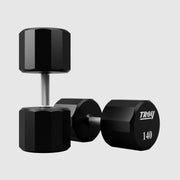 Troy 12 Sided Urethane Encased Dumbbells (105 - 150lbs) - Free Weights - TROY VTX