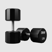 Troy 12 Sided Urethane Encased Dumbbells (105 - 150lbs) - Free Weights - TROY VTX