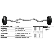 Troy 12-Sided Urethane EZ-Curl Barbells (TZB-U)-Free Weights-Troy VTX