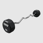 Troy 12 - Sided Urethane EZ - Curl Barbells (TZB - U) - Free Weights - Troy VTX