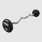 Troy 12 - Sided Urethane EZ - Curl Barbells (TZB - U) - Free Weights - Troy VTX