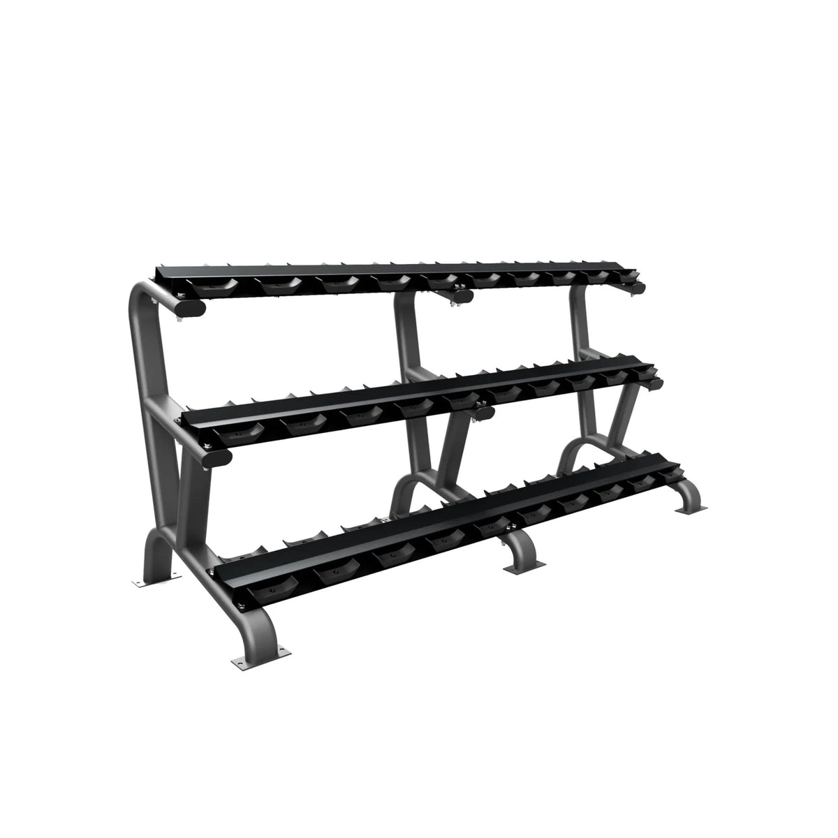 Troy 3 Tier 15 Pair Dumbbell Saddle Rack - Gym Emotion