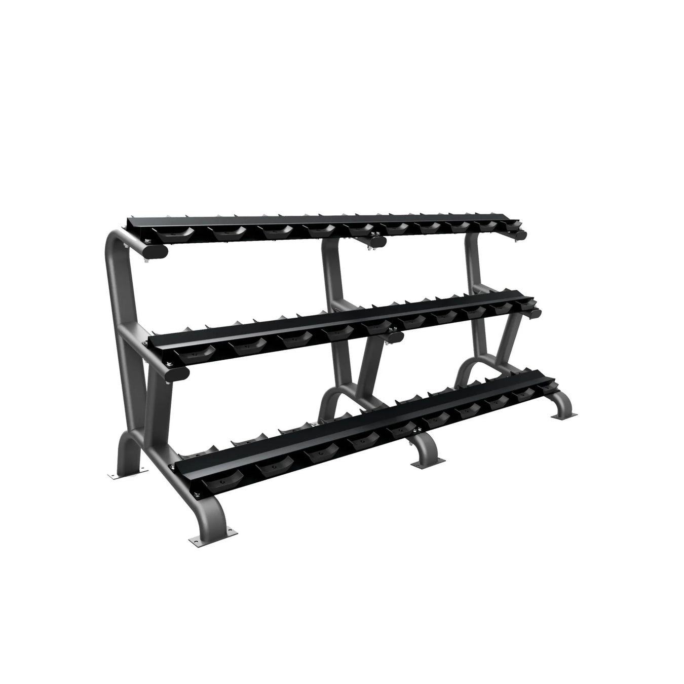 Troy 3 Tier 15 Pair Dumbbell Saddle Rack - Accessories - Troy VTX