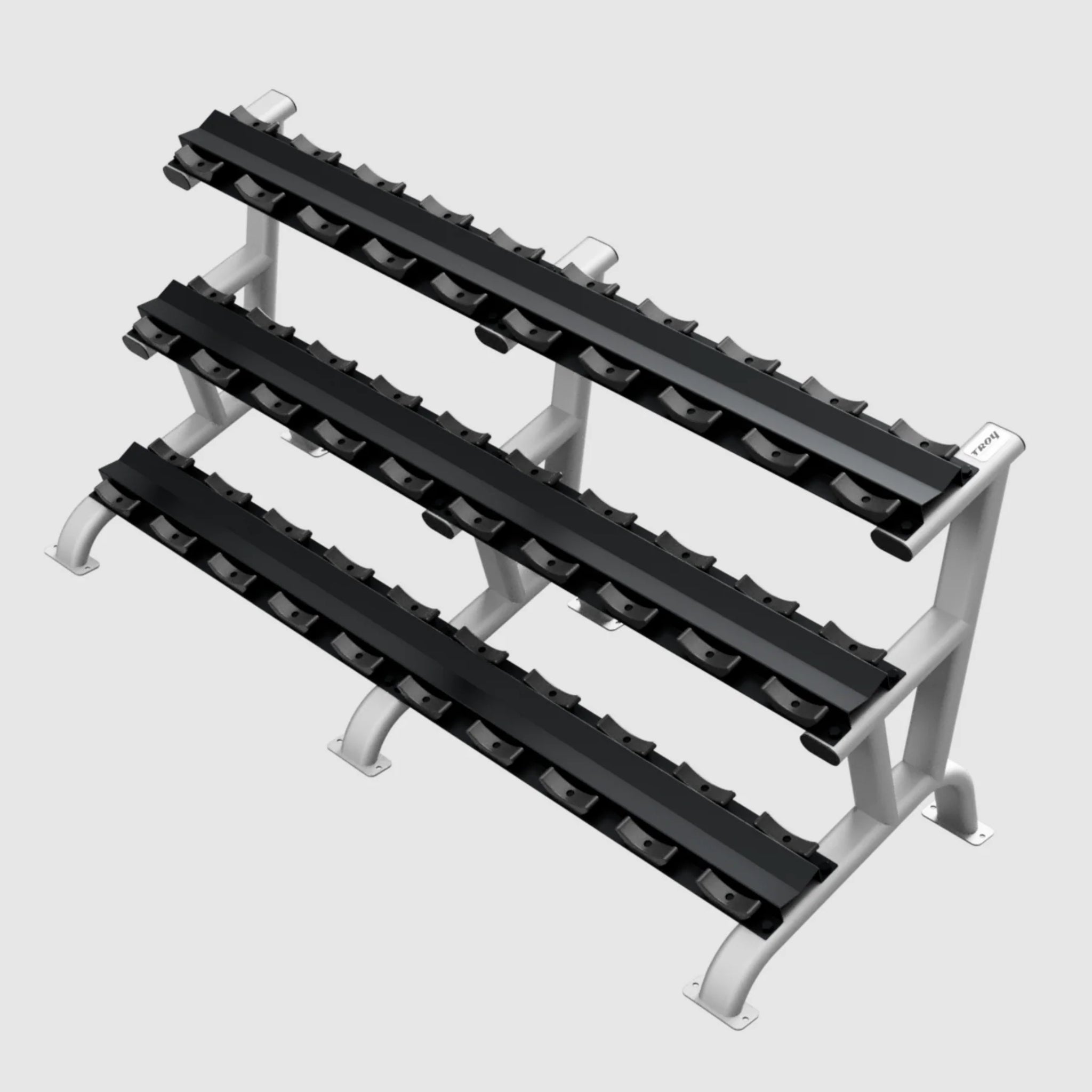 Troy 3 Tier 15 Pair Dumbbell Saddle Rack - Accessories - Troy VTX