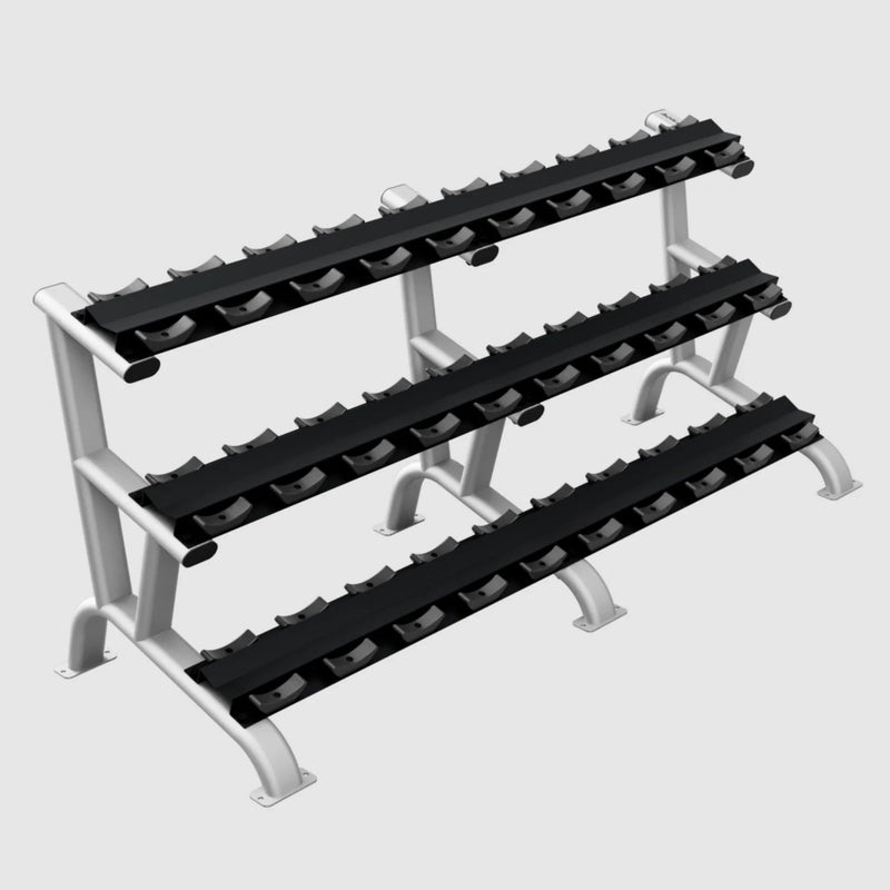 Troy 3 Tier 15 Pair Dumbbell Saddle Rack - Accessories - Troy VTX