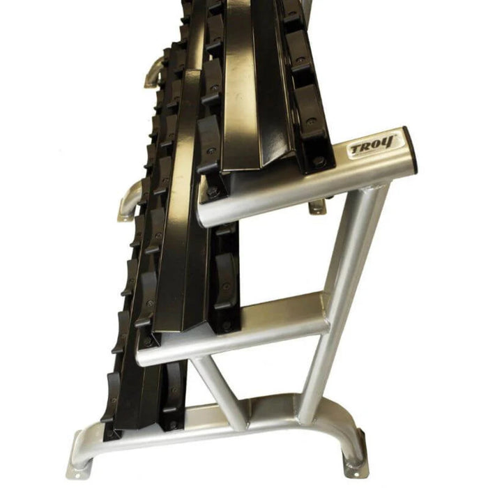 Troy 3 Tier 15 Pair Dumbbell Saddle Rack - Accessories - Troy VTX