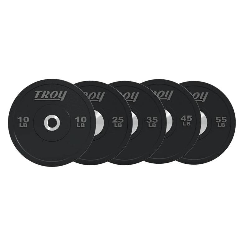 Troy Performance Black Rubber Bumper Plates (BPO - SBP) - Free Weights - Troy VTX