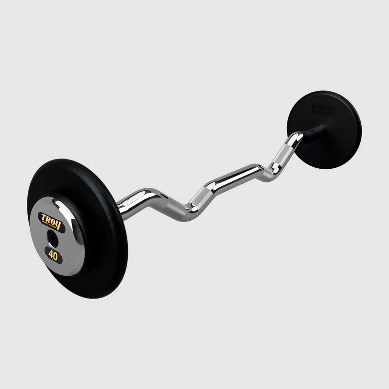 Troy Pro - Style Black Cast Iron Barbells (Sets) - Free Weights - Troy VTX