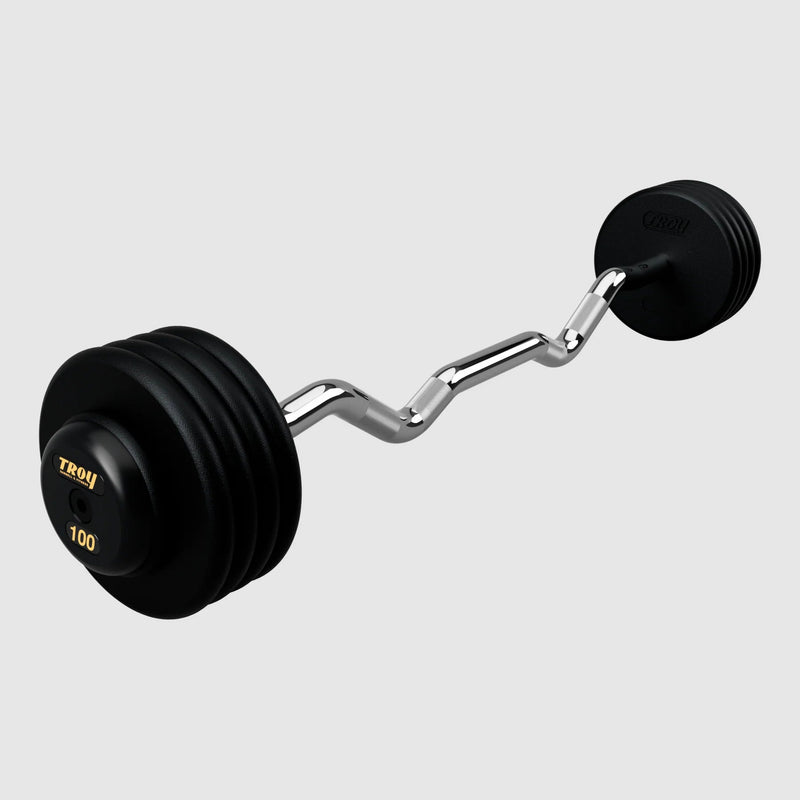 Troy Pro - Style Black Cast Iron Barbells (Sets) - Free Weights - Troy VTX