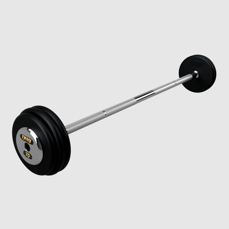Troy Pro - Style Black Cast Iron Barbells (Sets) - Free Weights - Troy VTX