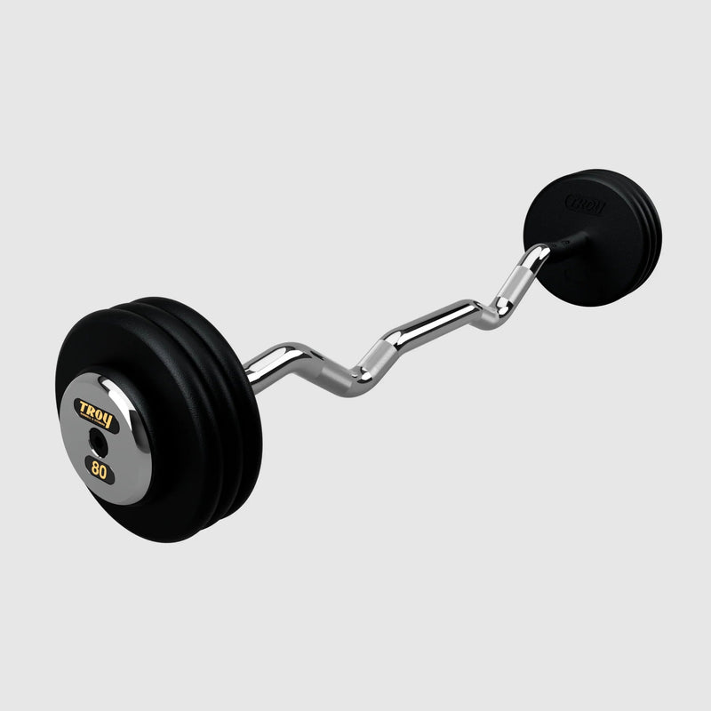 Troy Pro - Style Black Cast Iron Barbells (Sets) - Free Weights - Troy VTX