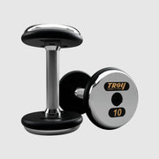 Troy Pro - Style Black Cast Iron Dumbbells (Sets) - Free Weights - Troy VTX