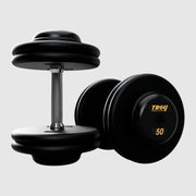 Troy Pro - Style Black Cast Iron Dumbbells (Sets) - Free Weights - Troy VTX