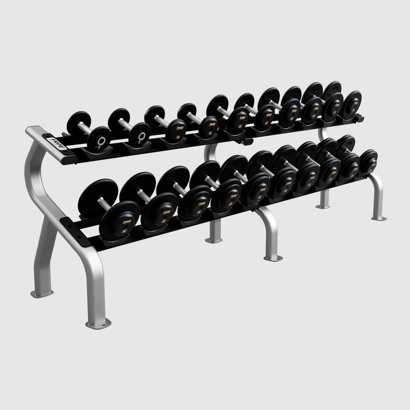 Troy Pro - Style Black Cast Iron Dumbbells (Sets) - Free Weights - Troy VTX