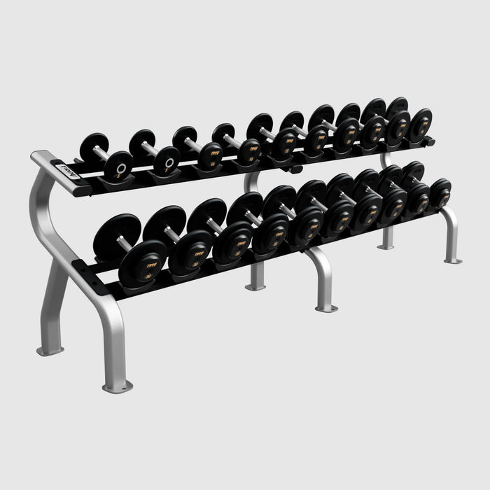 Troy Pro - Style Black Cast Iron Dumbbells (Sets) - Free Weights - Troy VTX