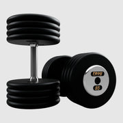 Troy Pro - Style Black Cast Iron Dumbbells (Sets) - Free Weights - Troy VTX